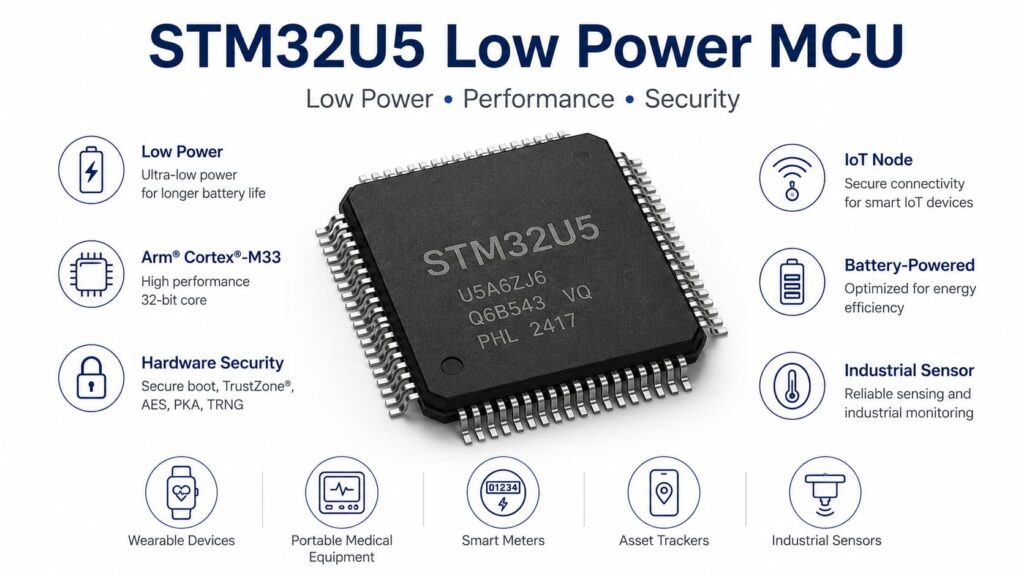 Infograhic Of STM32U5 Low Power MCU