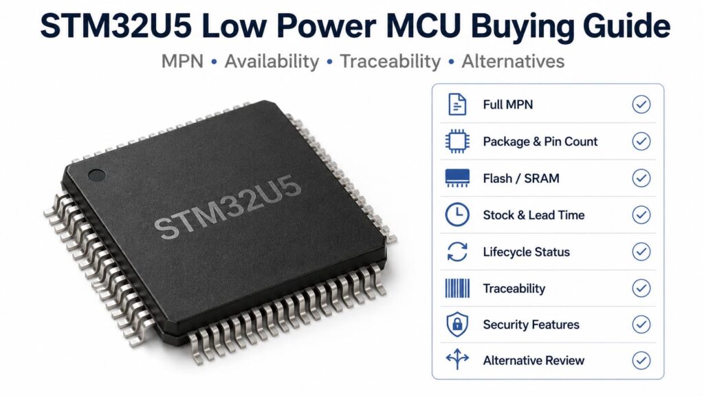 Infograhic Of STM32U5 Low Power MCU Buying Guide