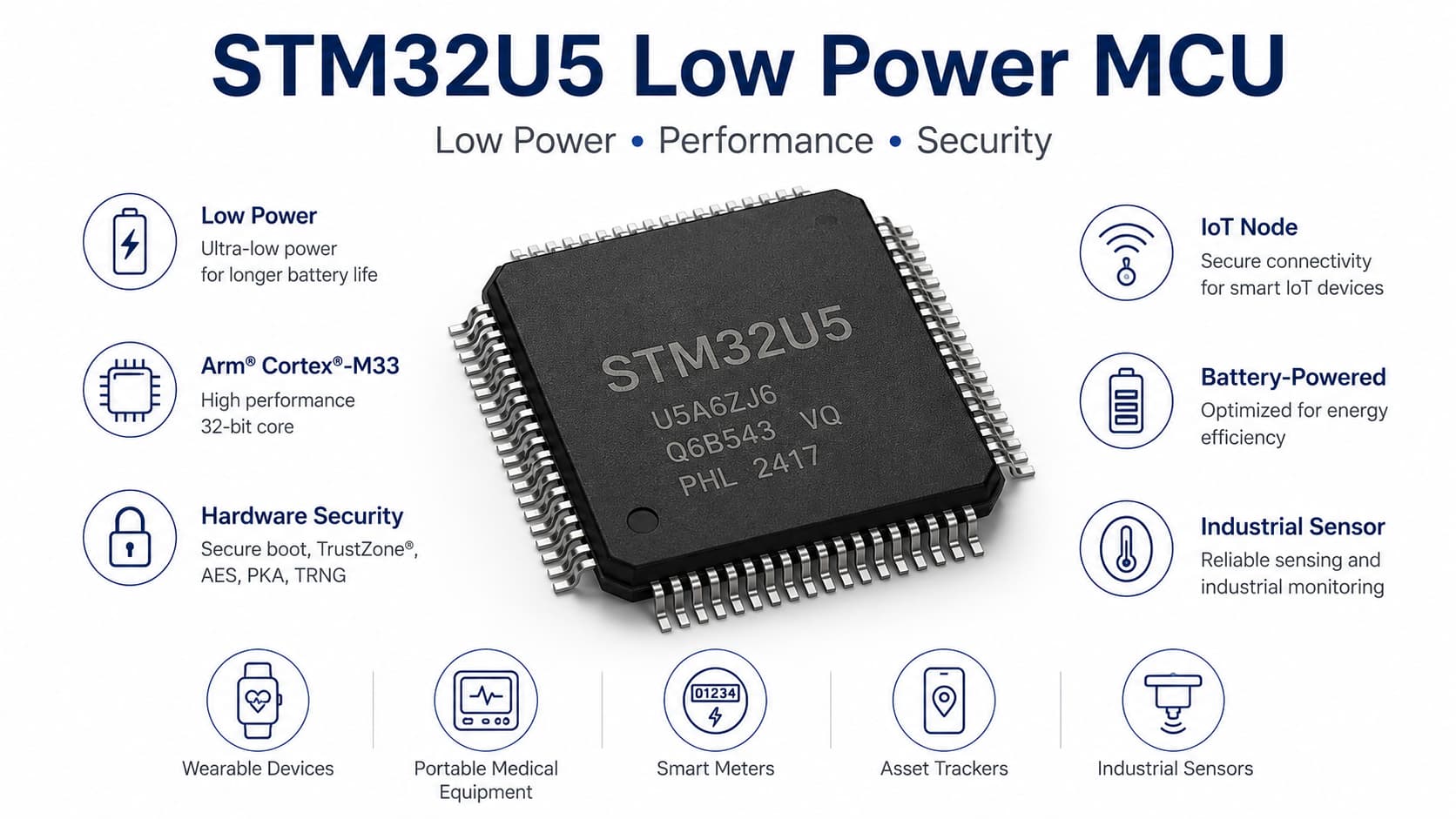 Infograhic Of STM32U5 Low Power MCU