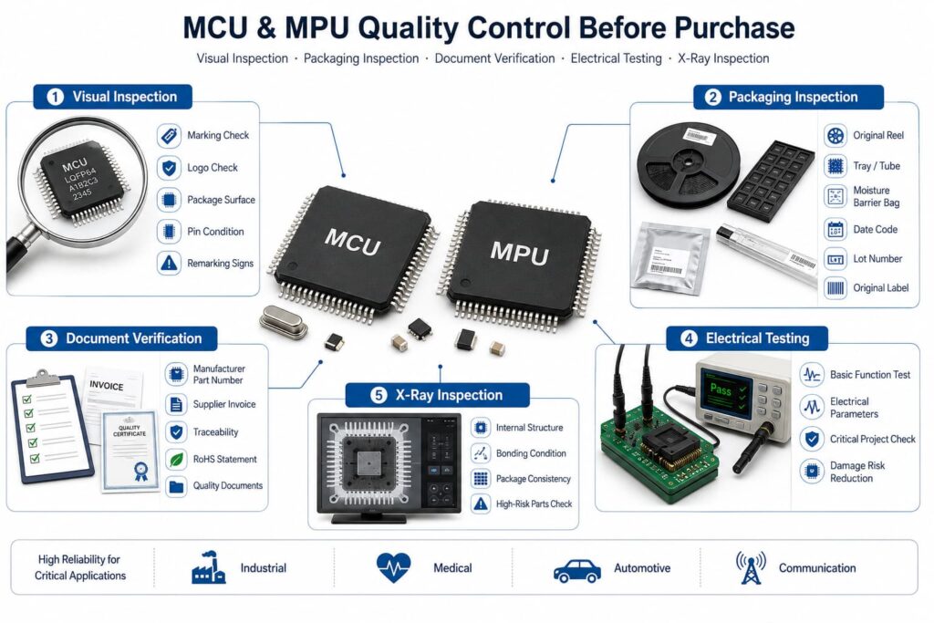 Infographic Of mcu vs mpu Quality Control Checks Before Purchase