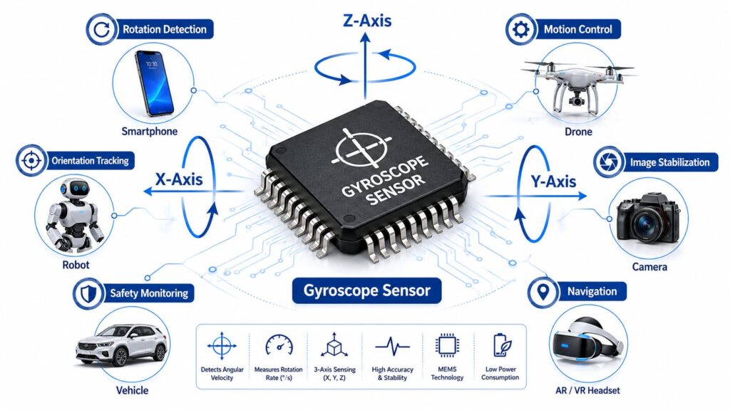 Infographic of Gyroscope Sensor