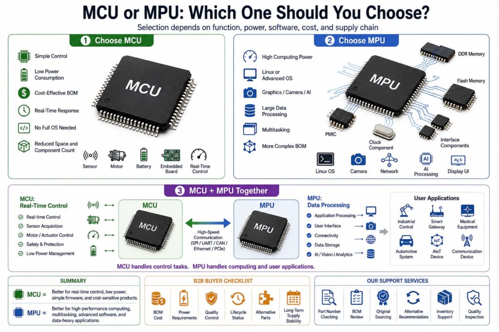 Infographic of MCU or MPU Which One Should You Choose