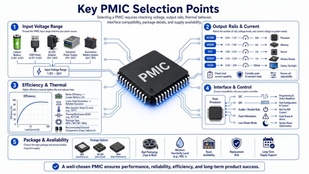 Infographic of Key PMIC Selection Points