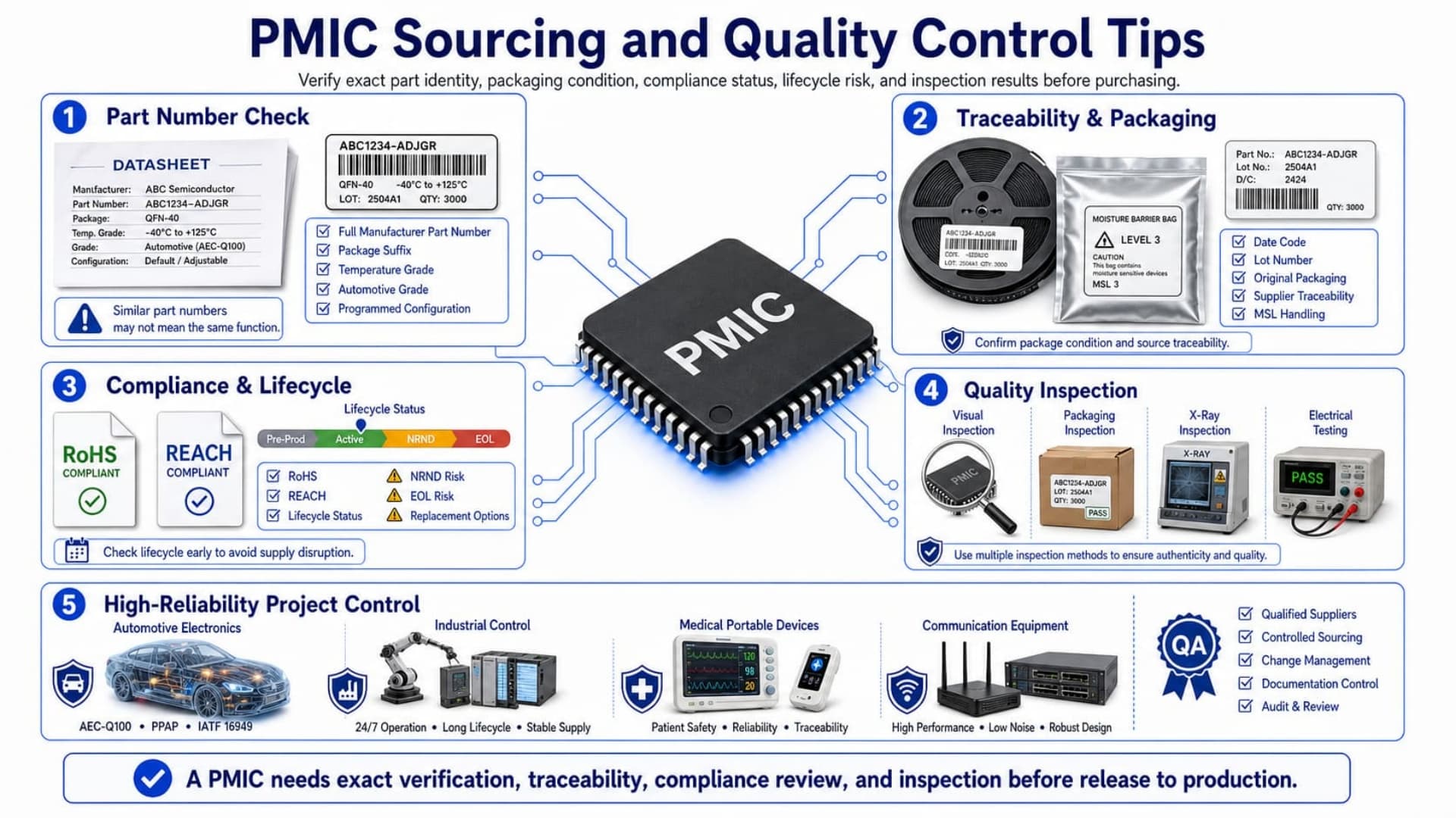 PMIC Explained: Types, Functions, Applications, and Sourcing Tips