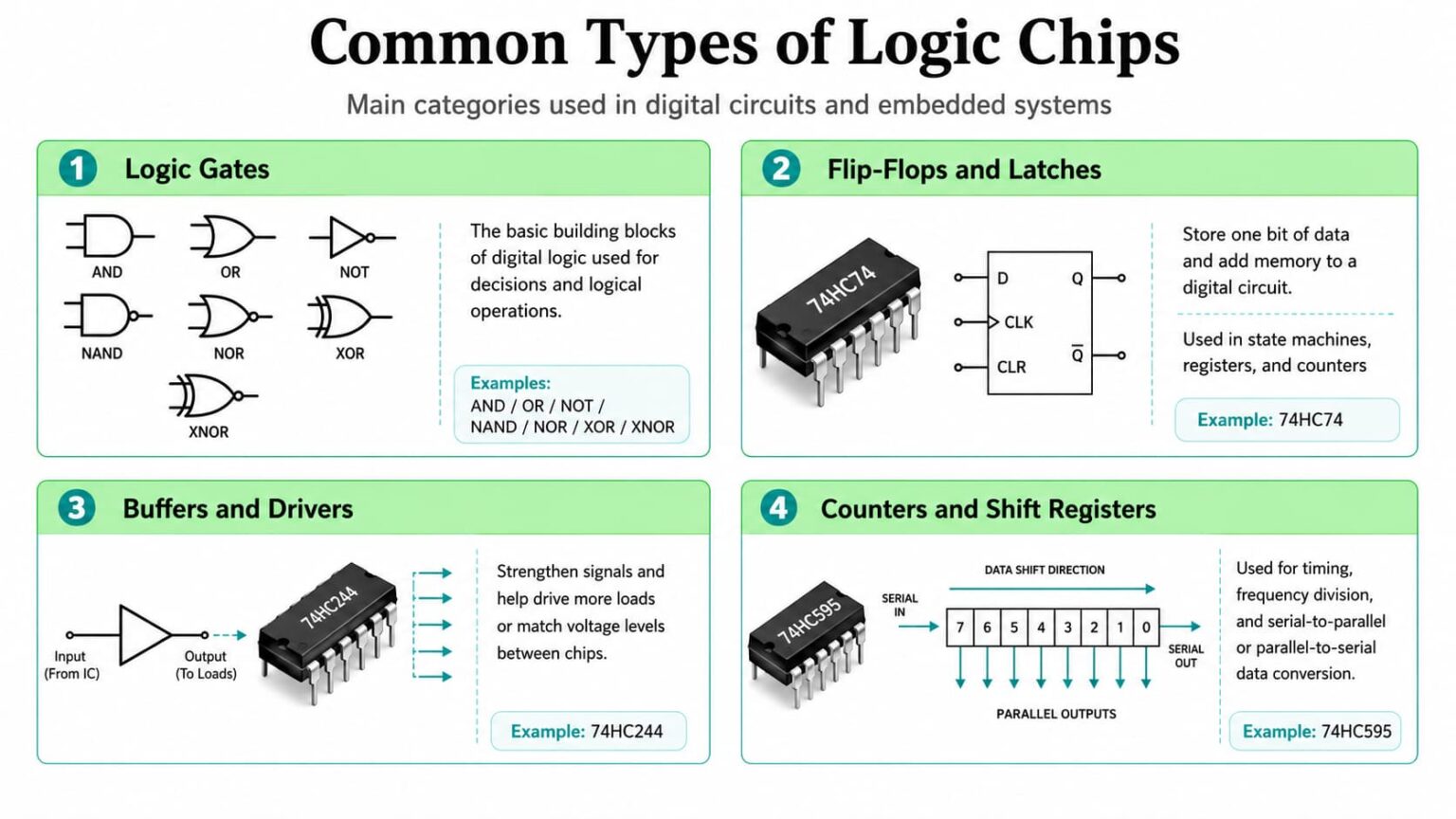 Chip Input Component Logic Chips Explained: Types, Functions, and Selection Tips