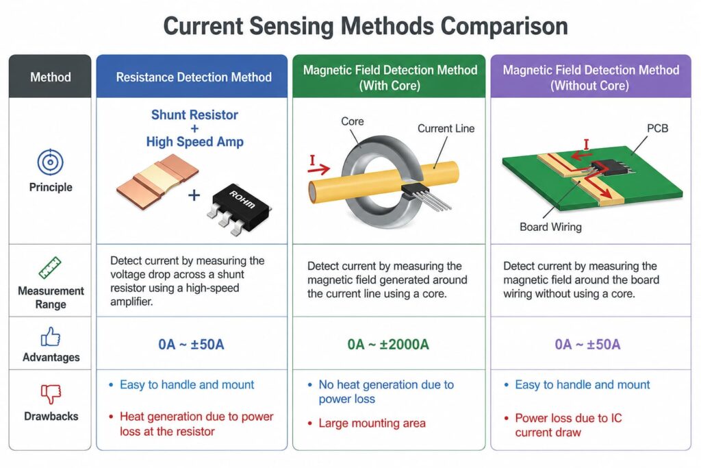 infograhic of How a Current Sensor Works