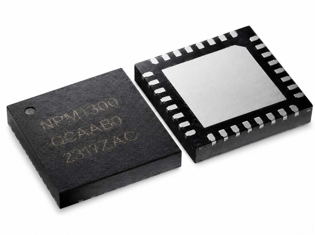 Nordic nPM1300 power management IC QFN package with exposed thermal pad
