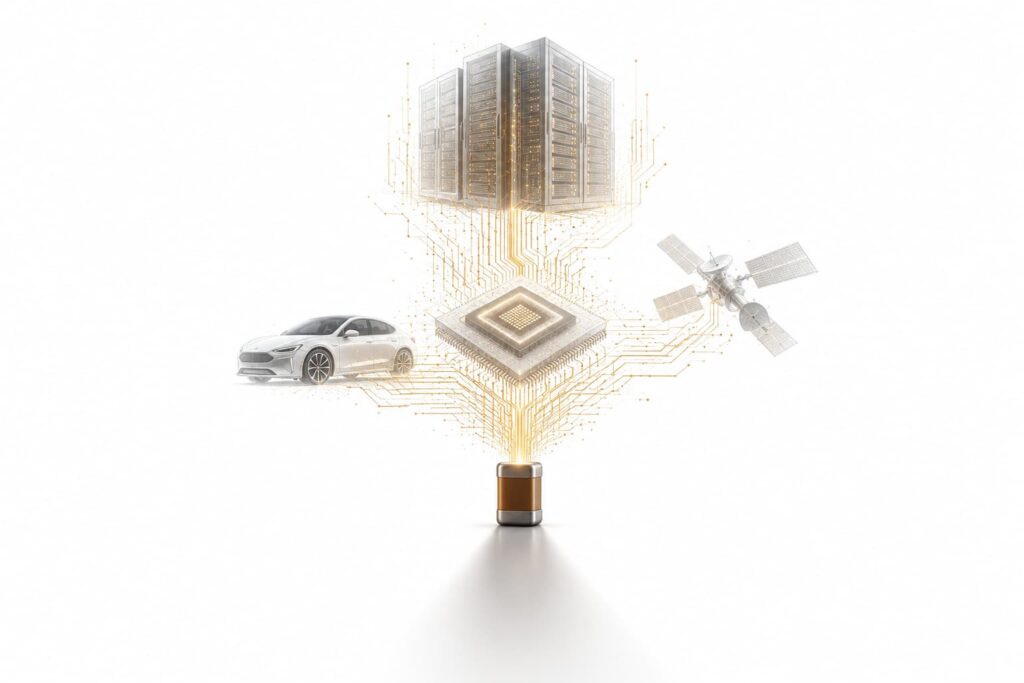 Tiny MLCC Capacitor Powering AI Servers, EVs and Satellite Systems