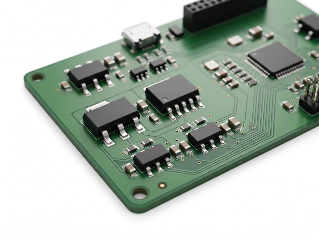 LDO regulator ICs on low-noise embedded board for clean power rails and low-power sensor designs - B2B semiconductor sourcing