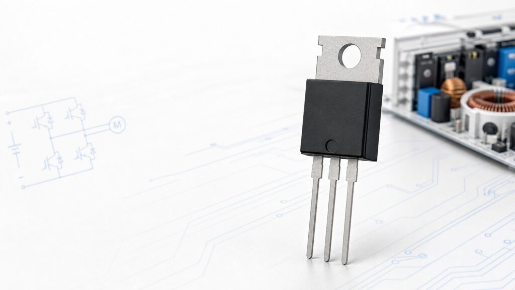 HY3215 150 V N-channel MOSFET shown as a high-current power switching component.