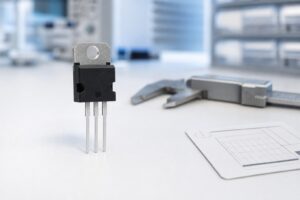 TO-220 MOSFET shown for FB4410Z marking and IRFB4410Z identification guidance