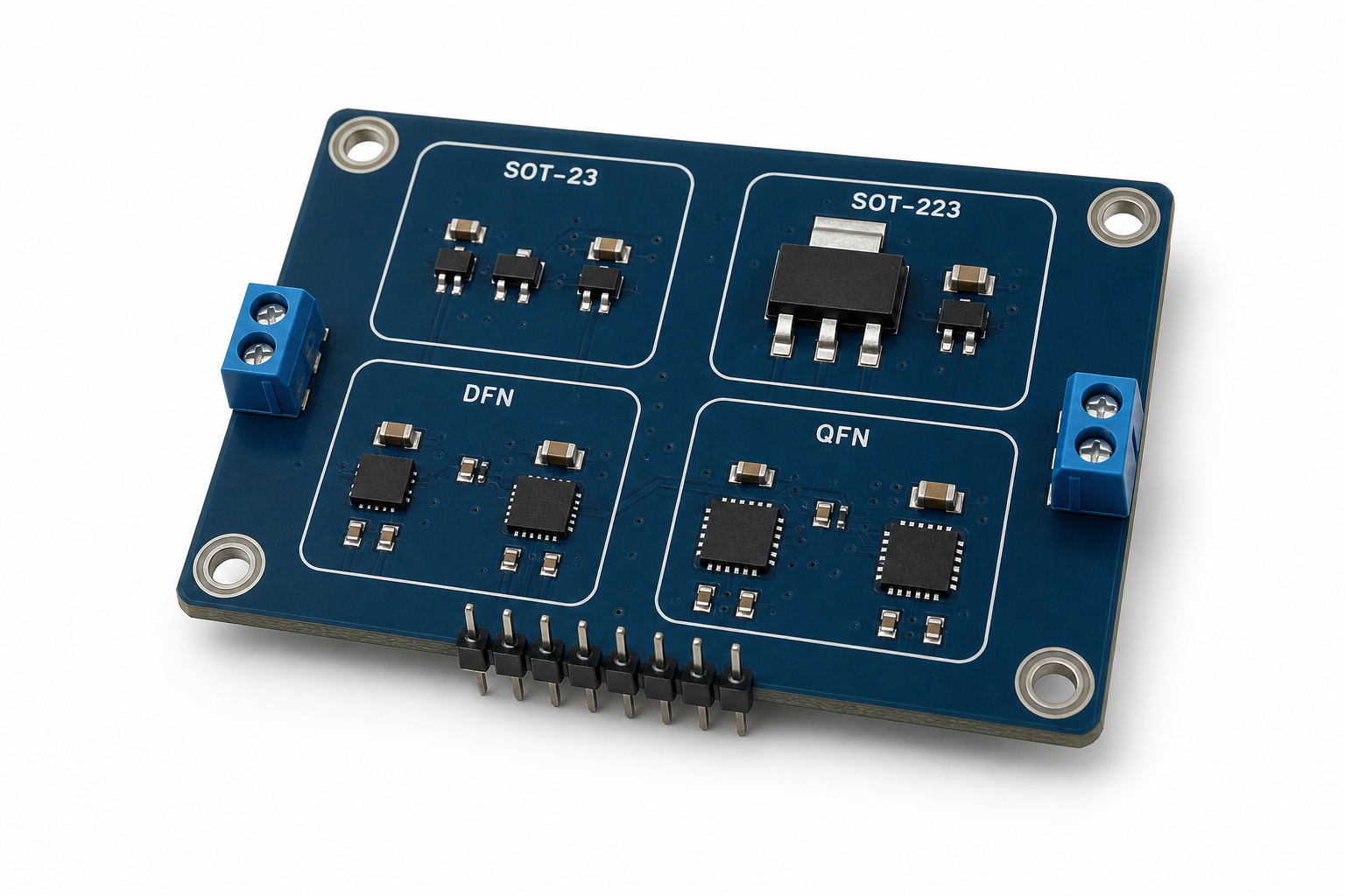 LDO regulator packages including SOT-23, SOT-223, DFN and QFN
