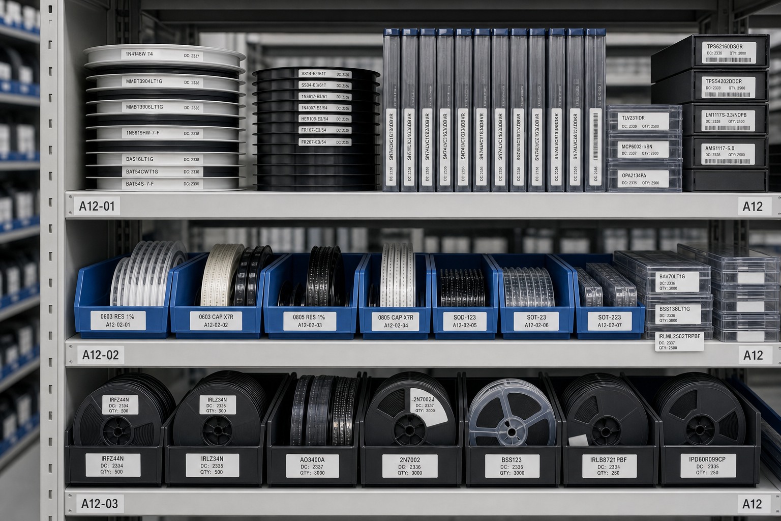 MOSFET inventory support for sourcing and stock availability review