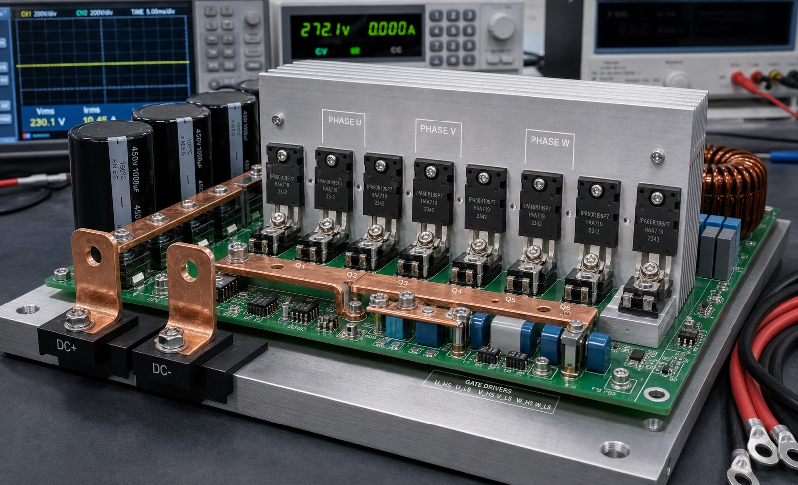 MOSFET inverter power stages and high voltage switching applications