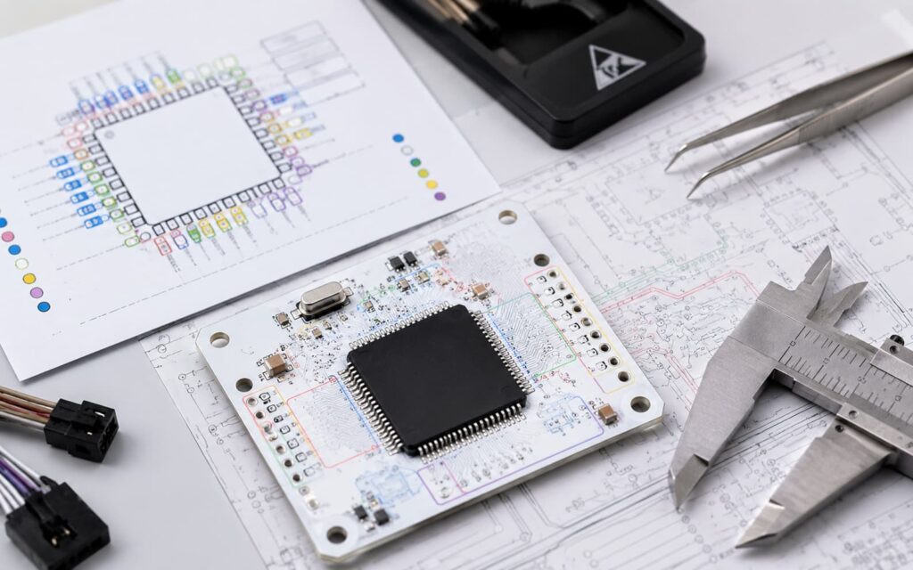 STM32F103C8T6 LQFP48 package pinout and PCB layout reference