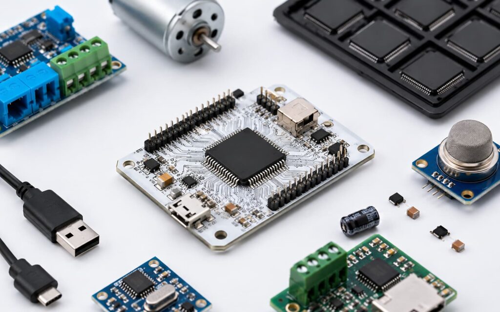 STM32F103C8T6 microcontroller overview showing core specifications and embedded applications