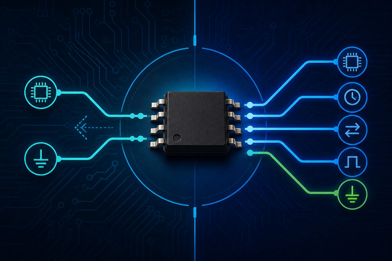 I2C vs SPI EEPROM chip interface comparison for embedded design.