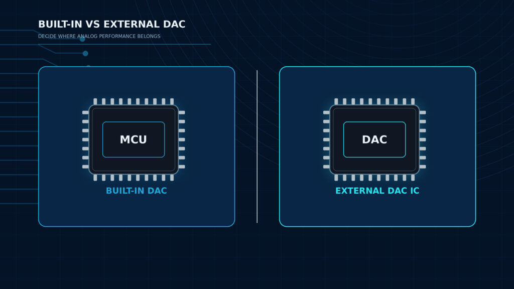 built in dac vs external dac ic feature