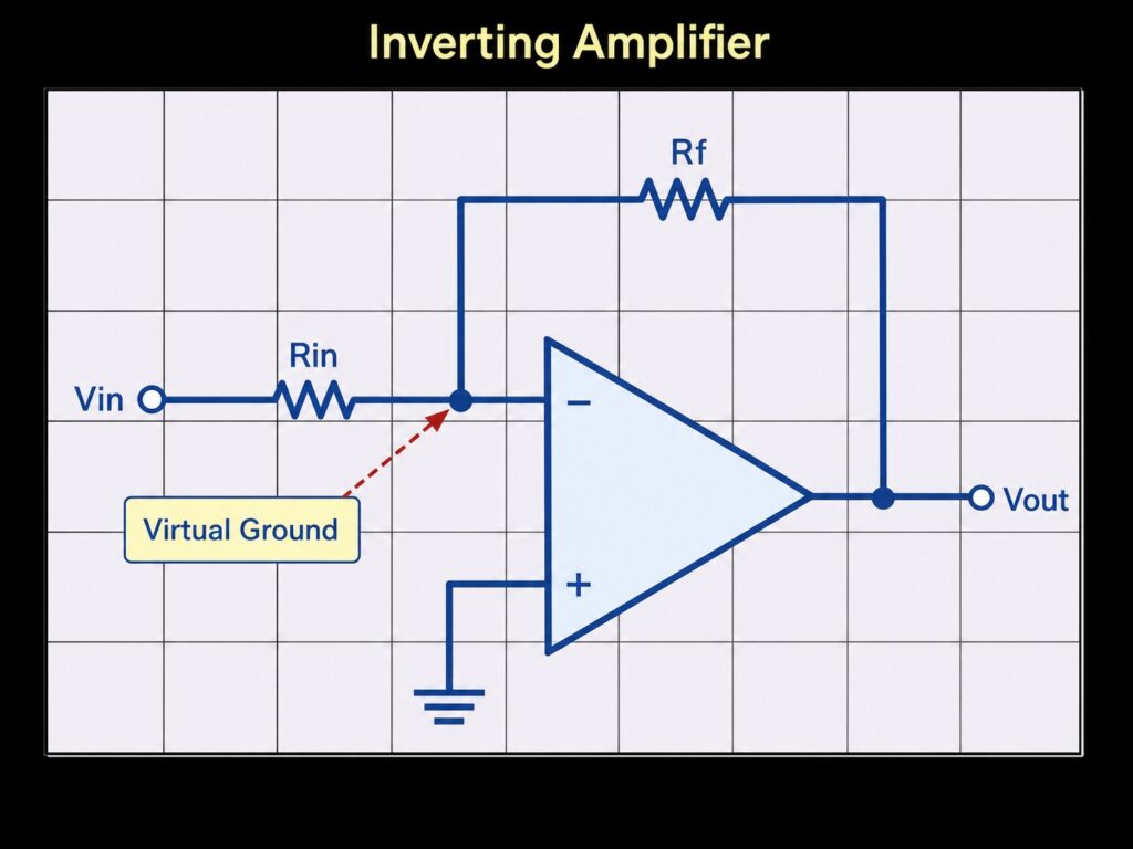 inverting op amp basic circuit