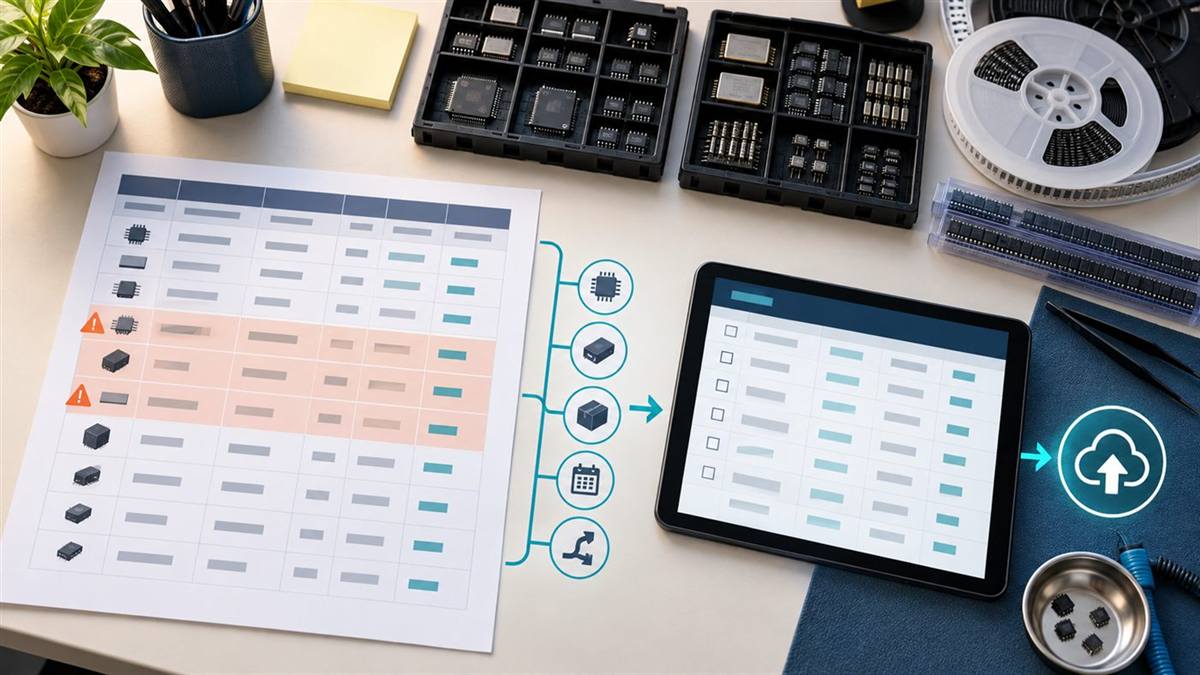 BOM shortage triage workflow for hard-to-find electronic components