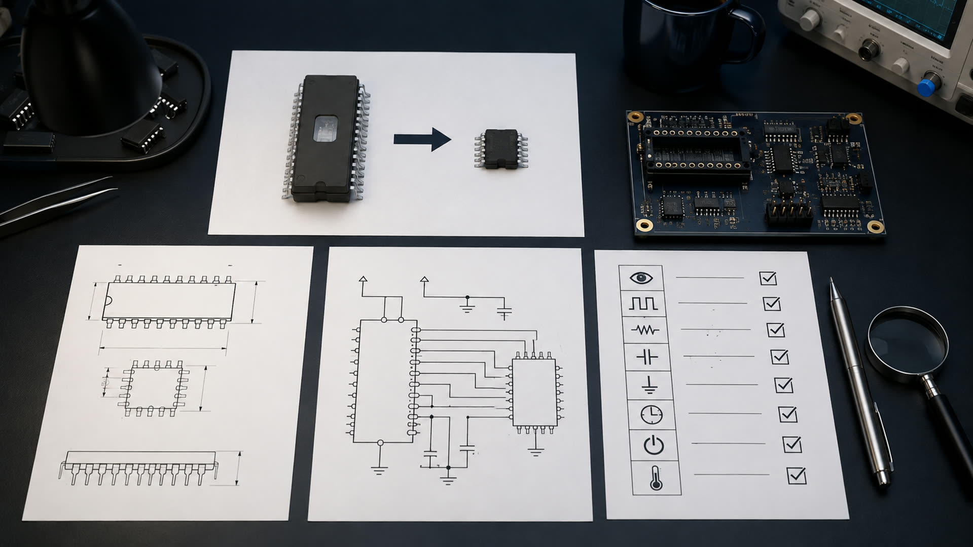 EPROM to EEPROM replacement review checklist for engineering and sourcing