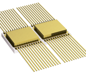 Generic CFP-48 (HBX) integrated circuit package for gate driver ICs