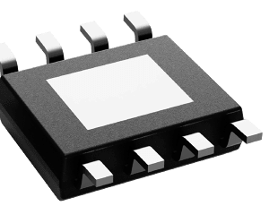 Generic HSOIC-8 (DDA) integrated circuit package for gate driver ICs