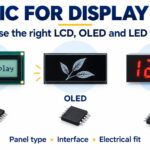 LCD, OLED and LED display technologies with the IC roles used to control and drive them